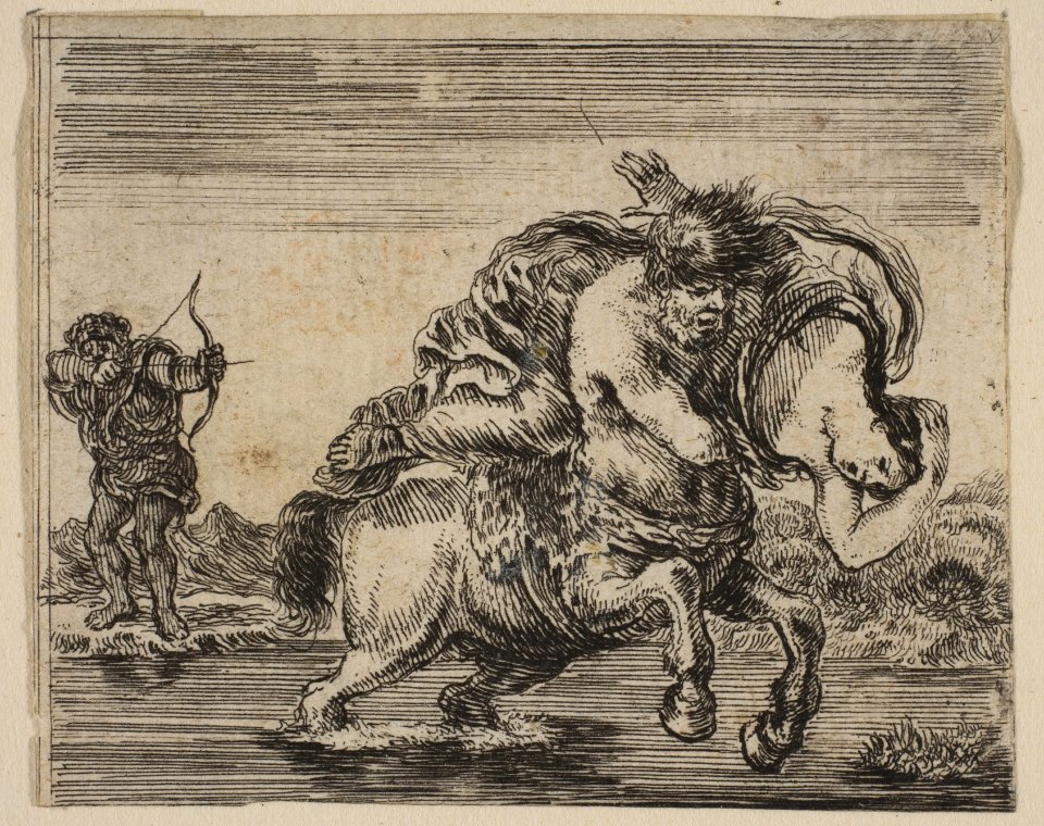 Hercules and Deianira, from 'Game of Mythology' (Jeu de la Mythologie) MET DP817643