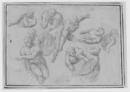 Group of Figures Copied from Michelangelo's Last Judgment MET 37423