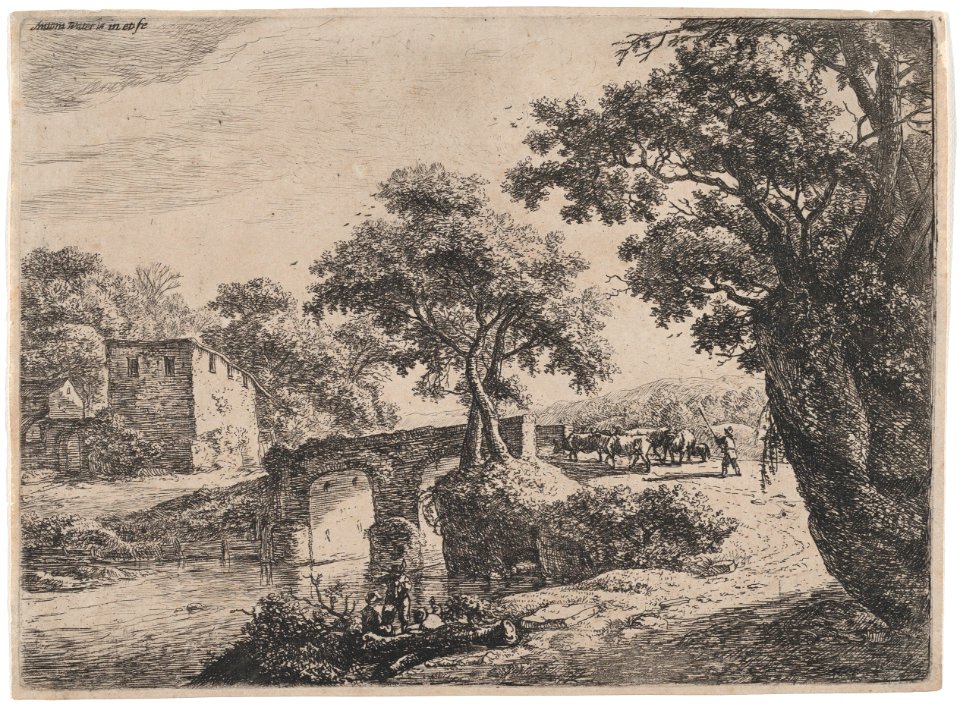 Herd Near a Stone Bridge MET DP876300