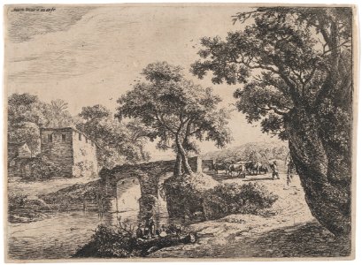 Herd Near a Stone Bridge MET DP876300