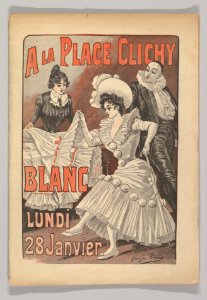 Grands Magasins de la Place Clichy, Exposition Annuelle de Blanc MET DP819277