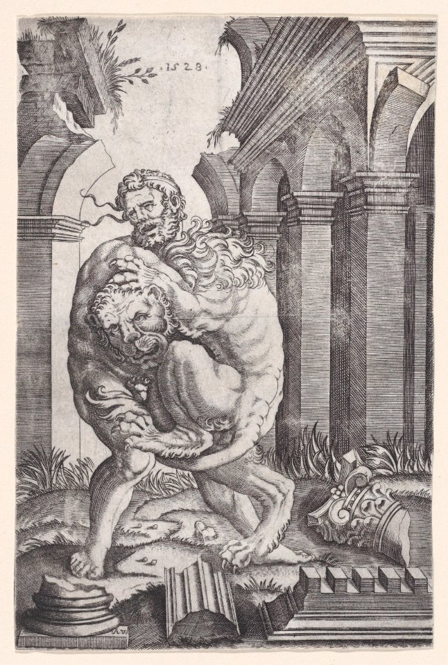 Hercules Strangling the Nemean Lion Met DP888594