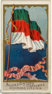 Heligoland, from Flags of All Nations, Series 2 (N10) for Allen & Ginter Cigarettes Brands MET DP841375