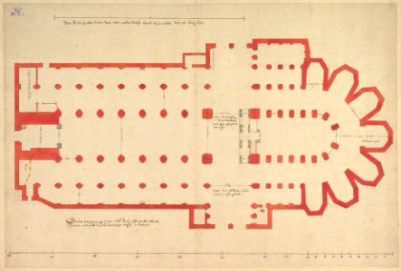 Groundplan of the Church of Saint John in ’s-Hertogenbosch MET DP826266
