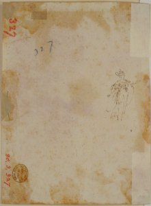 Group of Standing and Seated Female Figures (recto); Costumed Female Figure (verso) MET 80.3.327 VERSO