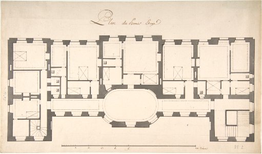 Ground Plan for Second Floor of a Palace MET DP810332