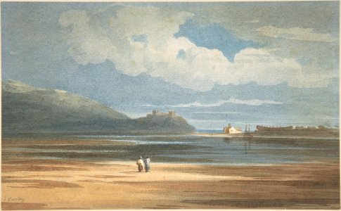 Harlech Castle across the Traeth Mawr MET DP805223