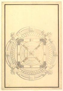 Ground Plan for a Catafalque for an electress of Bavaria MET DP820082