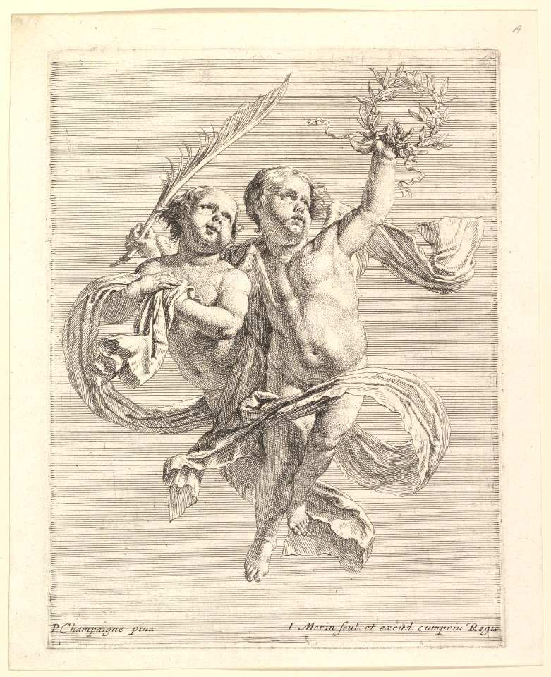 Groupe de deux angelots (regardant vers la droite) MET DP819810