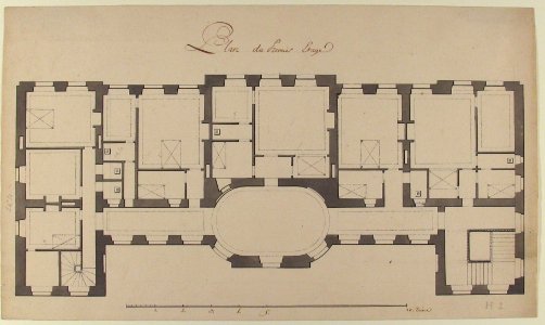 Ground Plan for Second Floor of a Palace MET 1970.736.62
