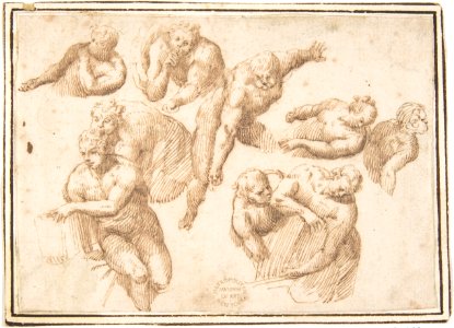 Group of Figures Copied from Michelangelo's Last Judgment MET DP807560