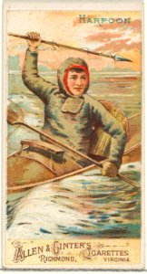Harpoon, from the Arms of All Nations series (N3) for Allen & Ginter Cigarettes Brands MET DP828677