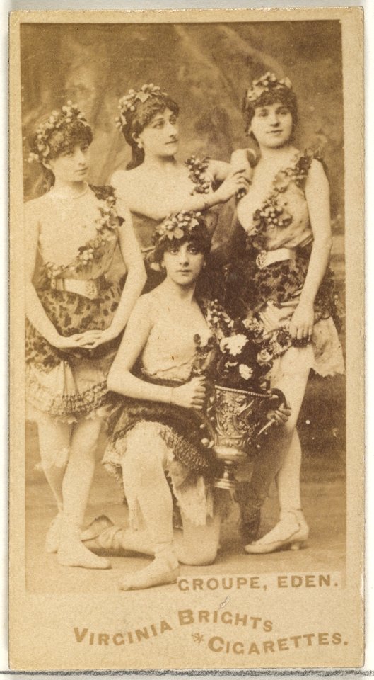 Groupe, Eden, from the Actors and Actresses series (N45, Type 1) for Virginia Brights Cigarettes MET DP829621