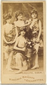 Groupe, Eden, from the Actors and Actresses series (N45, Type 1) for Virginia Brights Cigarettes MET DP829621