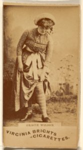 Gracie Wilson, from the Actors and Actresses series (N45, Type 1) for Virginia Brights Cigarettes MET DP830564