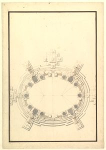 Ground Plan for a Catafalque for a Prince of Lorraine MET DP820081