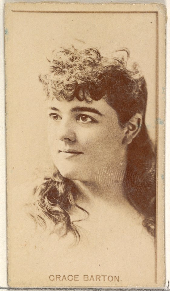 Grace Barton, from the Actors and Actresses series (N45, Type 8) for Virginia Brights Cigarettes MET DP831377