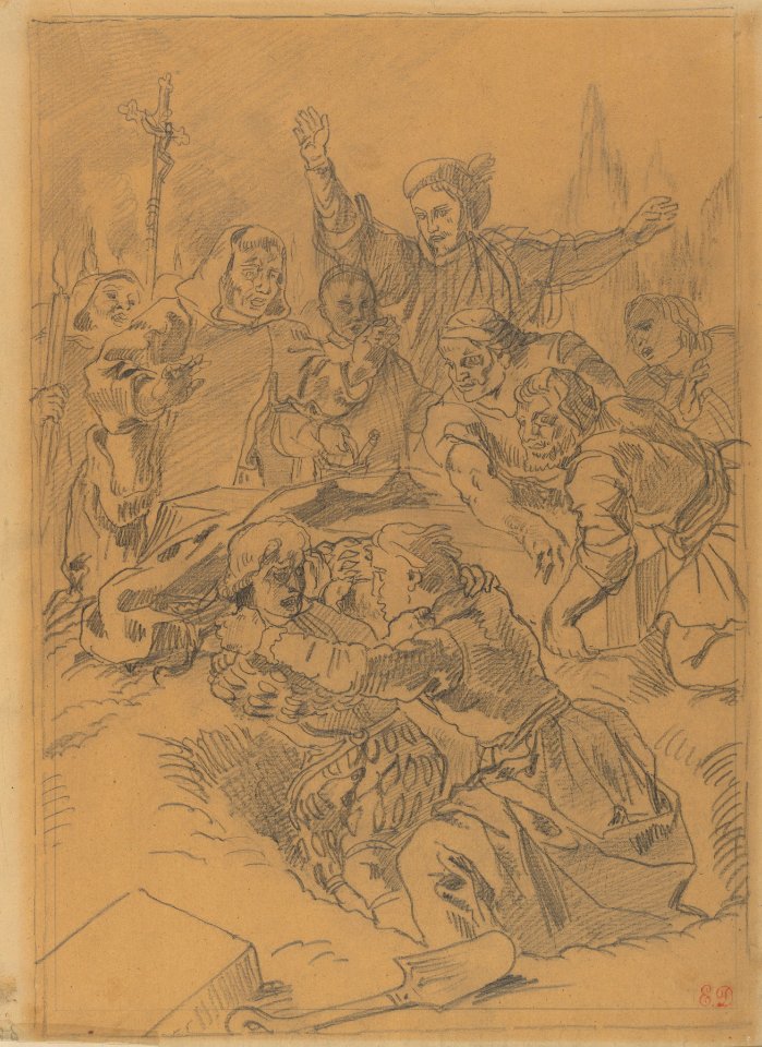 Hamlet and Laertes at the Tomb of Ophelia MET DP836026