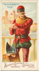 Headsman's Axe, from the Arms of All Nations series (N3) for Allen & Ginter Cigarettes Brands MET DP828707