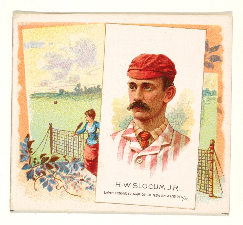 H.W. Slocum, Jr., Lawn Tennis Champion of New England 1887-88, from World's Champions, Second Series (N43) for Allen & Ginter Cigarettes MET DP839302