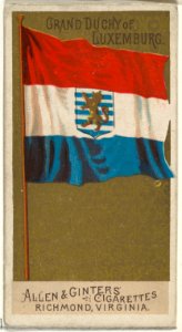 Grand Duchy of Luxemburg, from Flags of All Nations, Series 2 (N10) for Allen & Ginter Cigarettes Brands MET DP841381