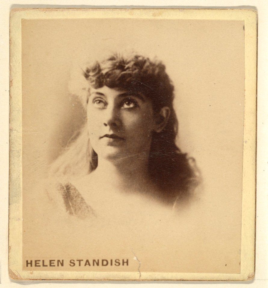 Helen Standish, from the Actresses series (N246), Type 2, issued by Kinney Brothers to promote Sporting Extra Cigarettes MET DP860090