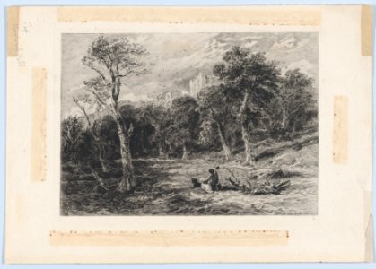 Hardwick Hall in a Wooded Landscape (from "The Portfolio") MET DP877055