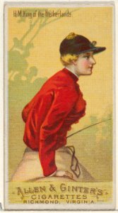 H.M. King of the Netherlands, from the Racing Colors of the World series (N22a) for Allen & Ginter Cigarettes MET DP835195
