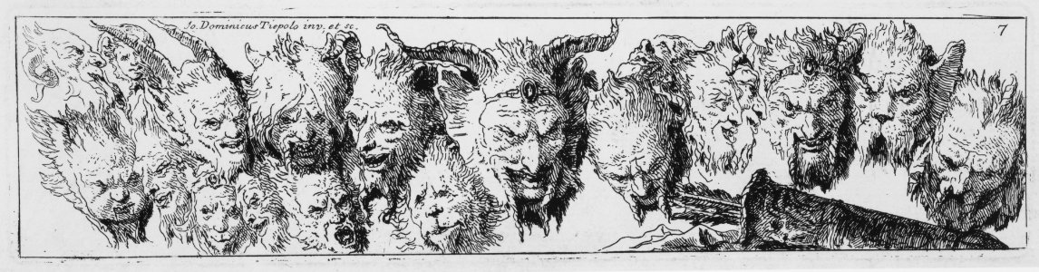Heads of Satyrs and other Grotesque Heads MET MM45467