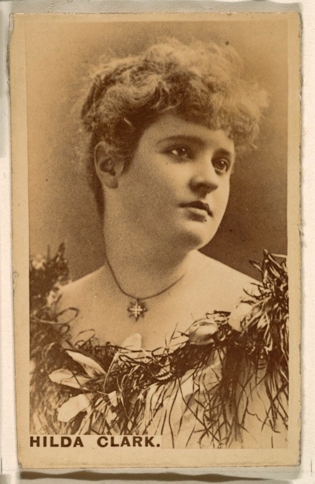 Hilda Clark, from the Actresses series (N246), Type 1, issued by Kinney Brothers to promote Sporting Extra Cigarettes MET DP859989