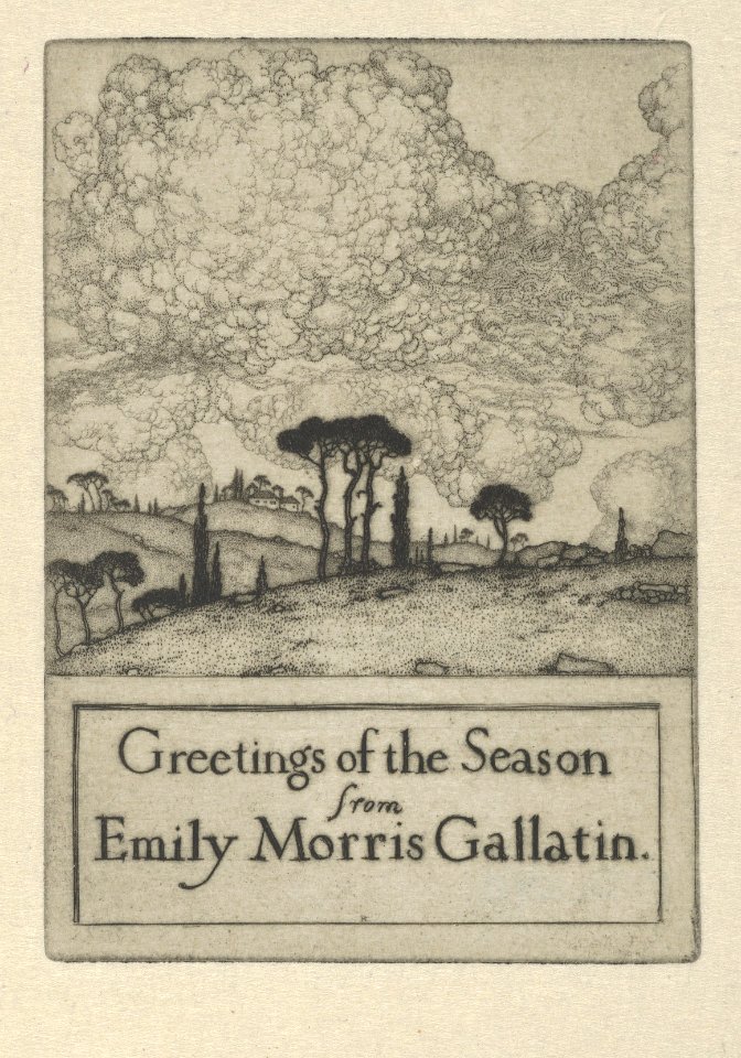 Greetings of the Season from Emily Morris Gallatin MET DP846184