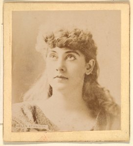 Helen Standish, from the Actresses series (N246), Type 2, issued by Kinney Brothers to promote Sporting Extra Cigarettes MET DP860087