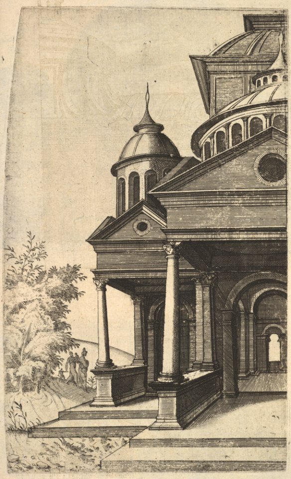 Half of Building -Templum Saturni- from the series 'Ruinarum variarum fabricarum delineationes pictoribus caeterisque id genus artificibus multum utiles' MET DP823062