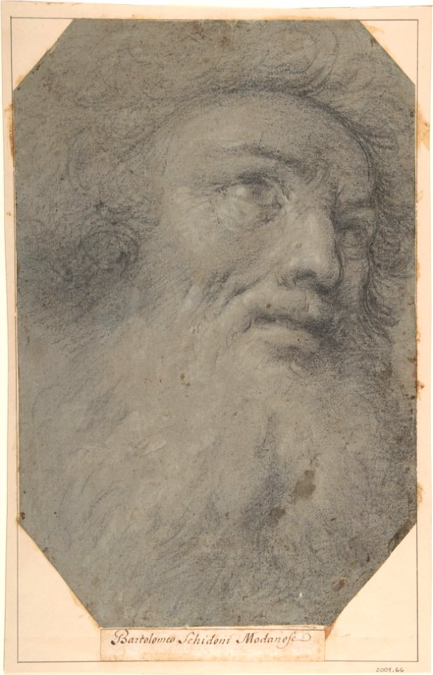 Head of a Bearded Man, Looking up to the Right MET DP801529