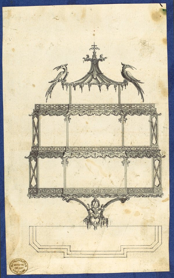 Hanging Shelves, from Chippendale Drawings, Vol. II MET DP118245