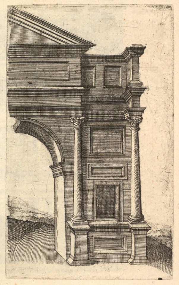 Half of an Arch -Porta Antonae- from the series 'Ruinarum variarum fabricarum delineationes pictoribus caeterisque id genus artificibus multum utiles' MET DP823059