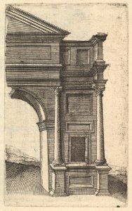 Half of an Arch -Porta Antonae- from the series 'Ruinarum variarum fabricarum delineationes pictoribus caeterisque id genus artificibus multum utiles' MET DP823059