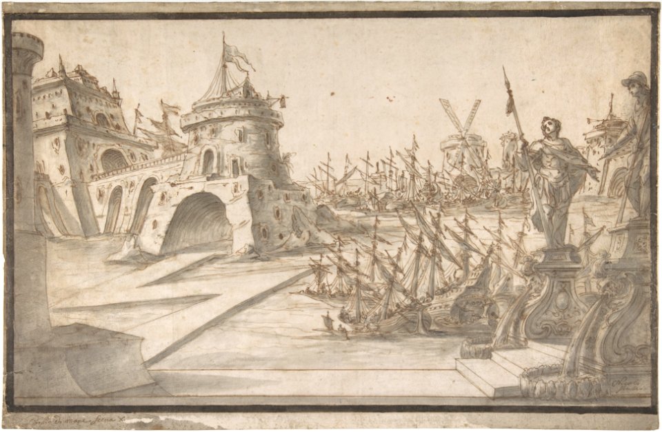 Harbor Scene MET DP804388
