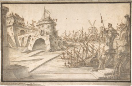 Harbor Scene MET DP804388