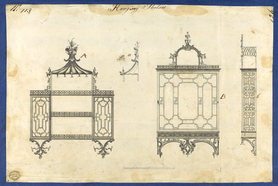 Hanging Shelves, from Chippendale Drawings, Vol. II MET DP118243
