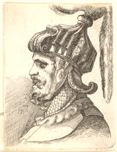 Helmeted head MET DP823795
