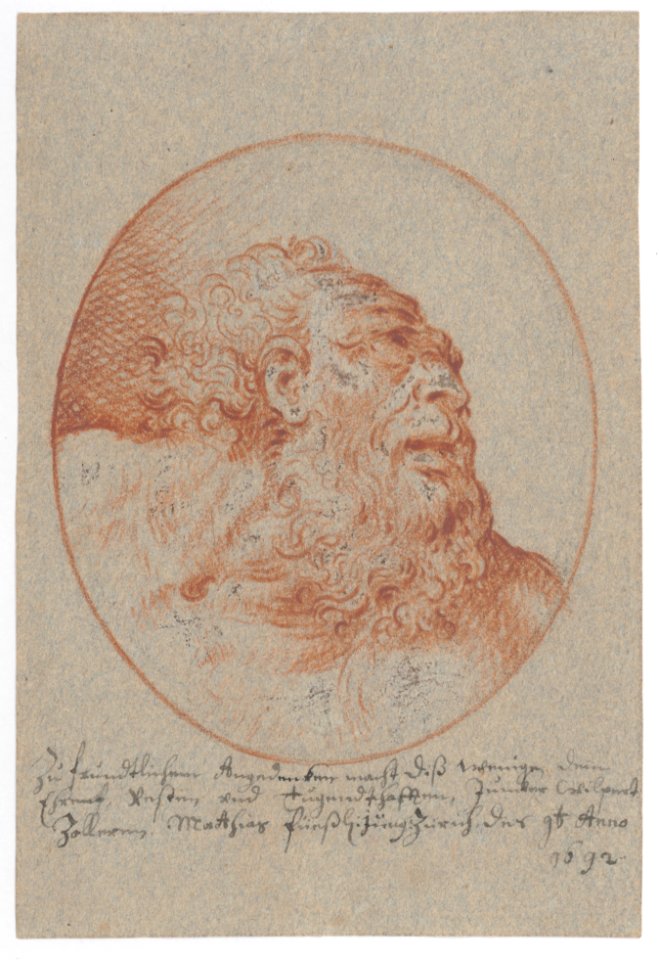 Head of a Bearded Man Looking Right MET DP145161