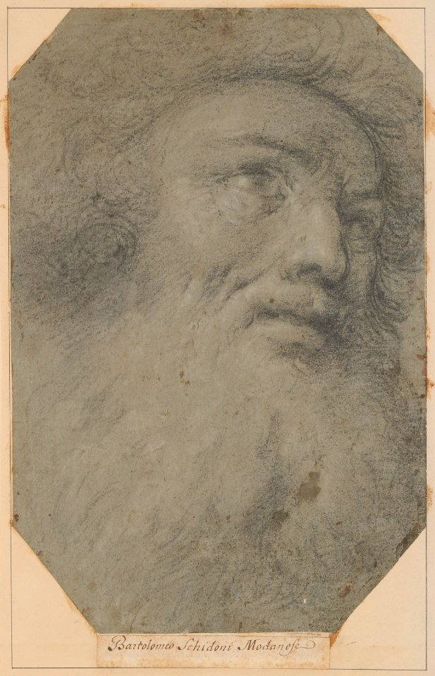 Head of a Bearded Man, Looking up to the Right MET DP208739