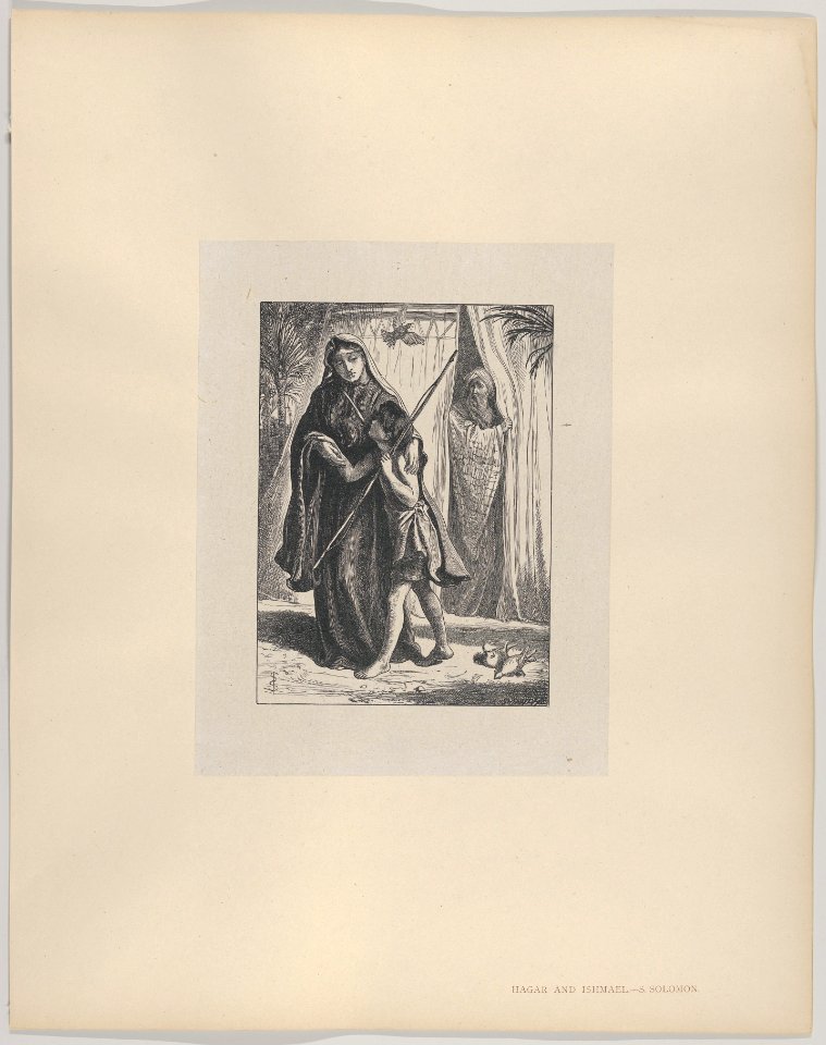Hagar and Ishmael (Dalziels' Bible Gallery) MET DP835859