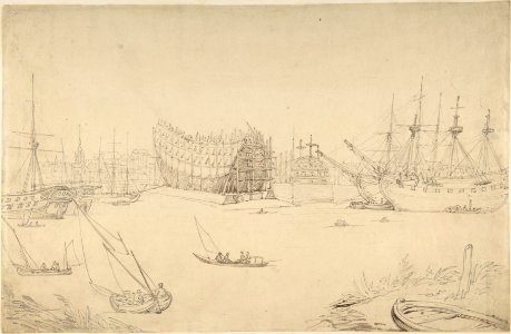 Harbor scene MET DP805922