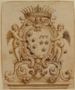 Heraldic Design for Henry IV and Marie de Medici (?) MET 49.63.281