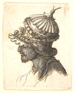 Helmeted head MET DP823798