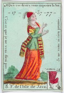 Hab.t du Thibet from playing cards "Jeu d'Or" MET DP862000