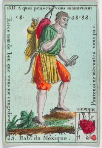 Hab.t du Méxique from playing cards "Jeu d'Or" MET DP862010