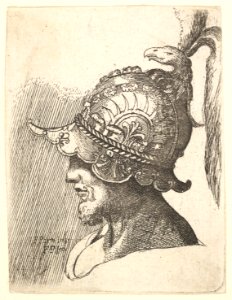 Helmeted head MET DP823797